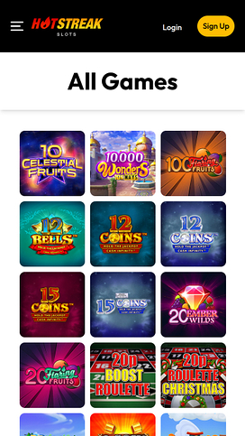 Hot Streak Casino Mobile Games