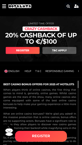 Hotslots Casino Mobile Promotions
