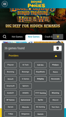 House of Pokies Casino Mobile Game Developers