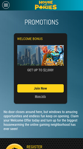 House of Pokies Casino Mobile Promotions