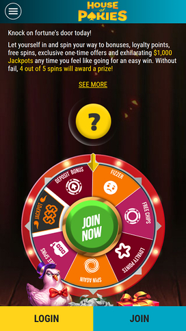 House of Pokies Casino Mobile Wheel of Luck