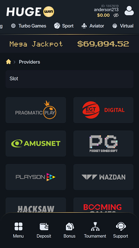 Hugewin Casino Mobile Game Developers