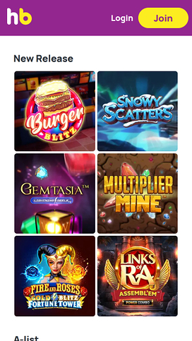 Hunky Bingo Casino Mobile Games
