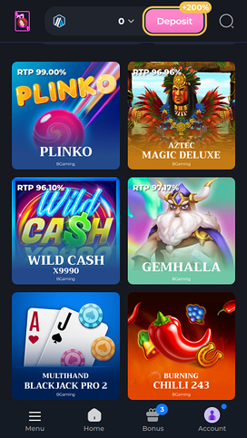 Hunnyplay Casino Mobile Games
