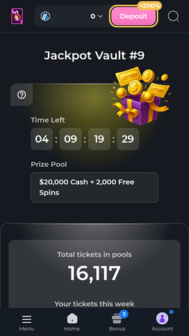 Hunnyplay Casino Mobile Jackpot