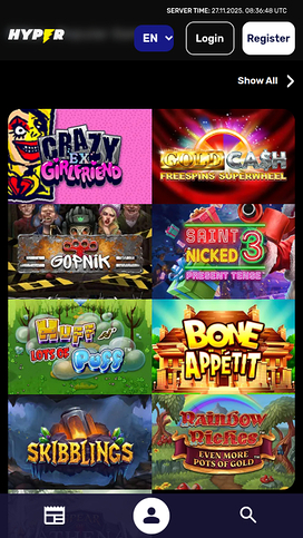 Hyper Casino Mobile Games
