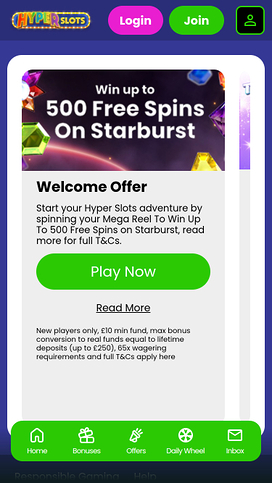 Hyper Slots Casino Mobile Promotions