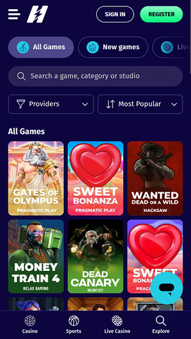 Hyper Lucky Casino Mobile Games