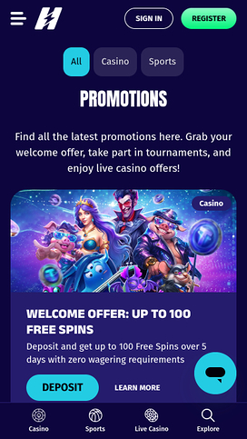 Hyper Lucky Casino Mobile Promotions