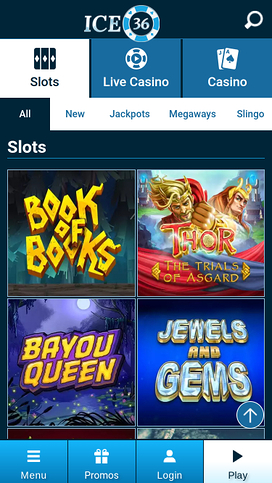 Ice36 Casino Mobile Games