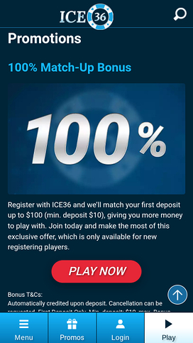 Ice36 Casino Mobile Promotions