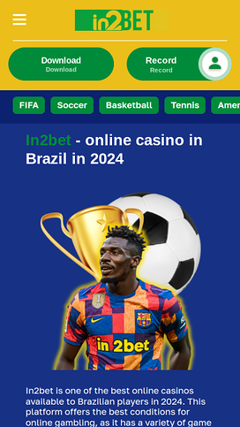 in2Bet Casino Mobile Homepage