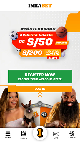 Inkabet Casino Mobile Homepage
