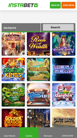 InstaBET Casino Mobile Jackpot