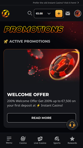 Instant Casino Mobile Promotions