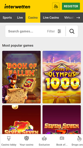 Interwetten Casino Mobilspel