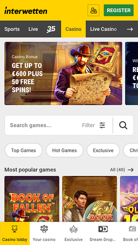 Interwetten Casino Mobile Hemsida