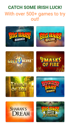 Irish Spins Casino Mobile Games