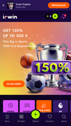 Deportes móviles del casino Irwin