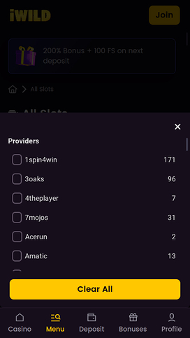 Desarrolladores de juegos móviles de iWild Casino