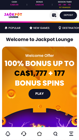 Jackpot Lounge Casino Promotions Mobile