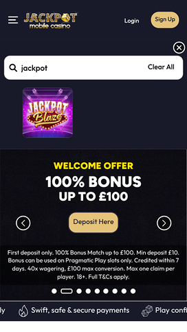 Jackpot Mobile Casino Jackpot Mobile