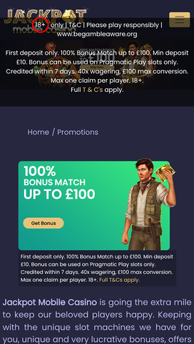 Jackpot Mobile Casino Promotions Mobile