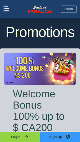 Jackpot Paradise Casino Promotions Mobile