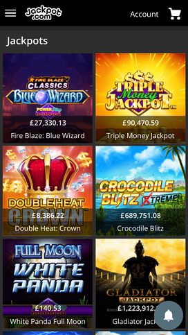 Jackpot.com Casino Jackpot Mobile