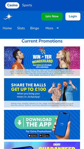 Jackpotjoy Casino Promotions Mobile