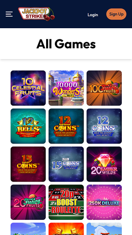 Jackpotstrike Casino Games Mobile