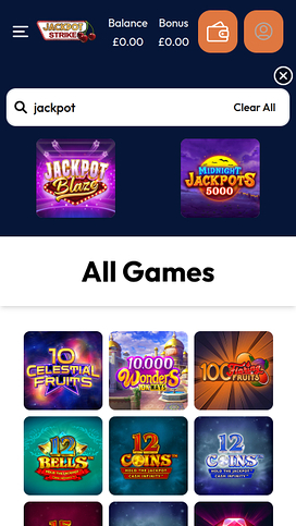 Jackpotstrike Casino Jackpot Mobile