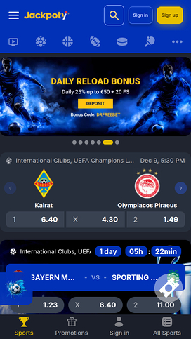 Jackpoty Casino Sports Mobile