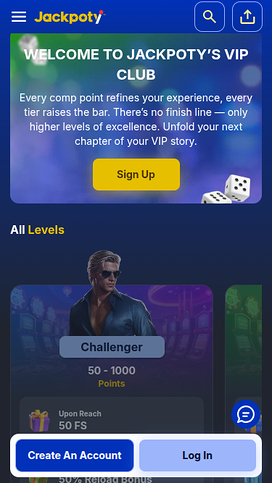 Jackpoty Casino Mobile VIP Program