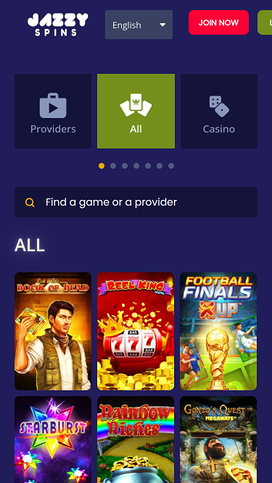Jazzy Spins Casino Games Mobile