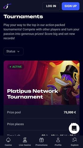 Torneos móviles de Jet4bet Casino