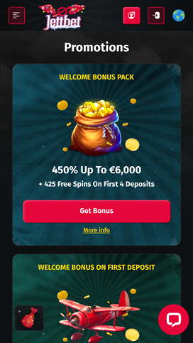 Jettbet Casino Promotions Mobile