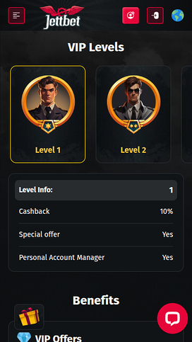 Jettbet Casino Mobile VIP Program
