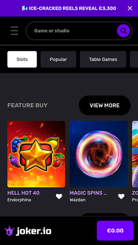 Joker.io Games Mobile