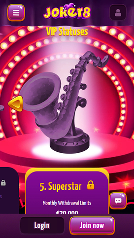 Joker8 Casino Mobile VIP Program