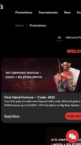 Promotions screenshot of Joker's Ace Casino for Mobile