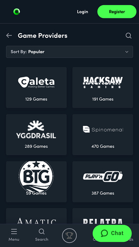 Jonbet Casino Game Developers Mobile