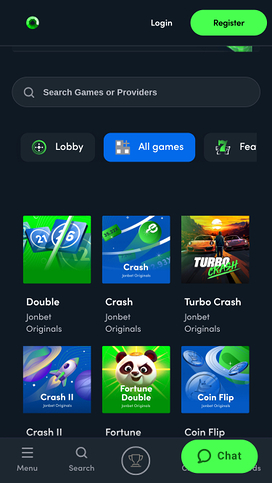 Jonbet Casino Games Mobile