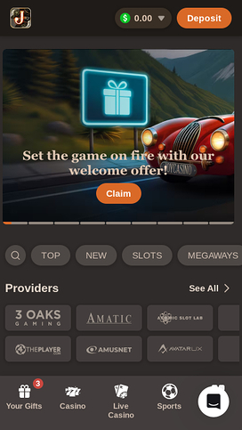 Joy Casino Mobile Homepage
