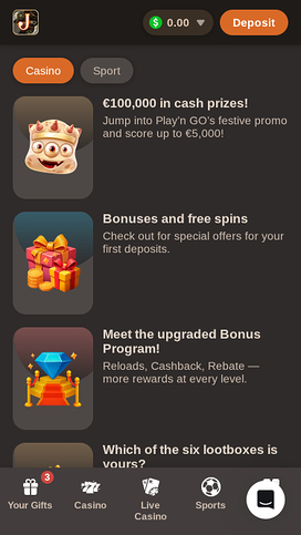 Joy Casino Mobile Promotions