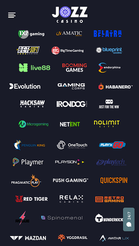 Jozz Casino Mobile Game Developers
