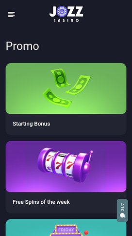 Jozz Casino Mobile Promotions