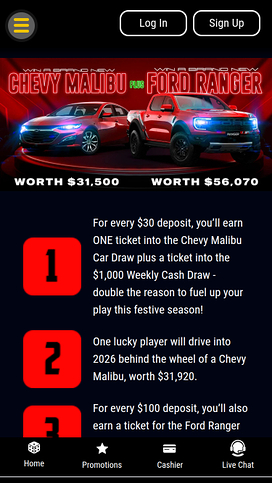 Jupiter Club Casino Mobile Win a Car