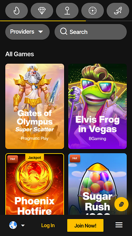 JustCasino Mobile Games