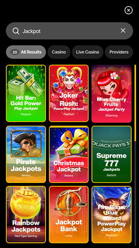JustCasino Mobile Jackpot